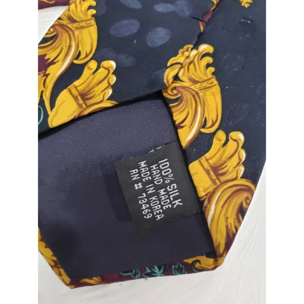 Vintage LION KING MUFASA Necktie Tie Mens 90s Disney 100% SILK